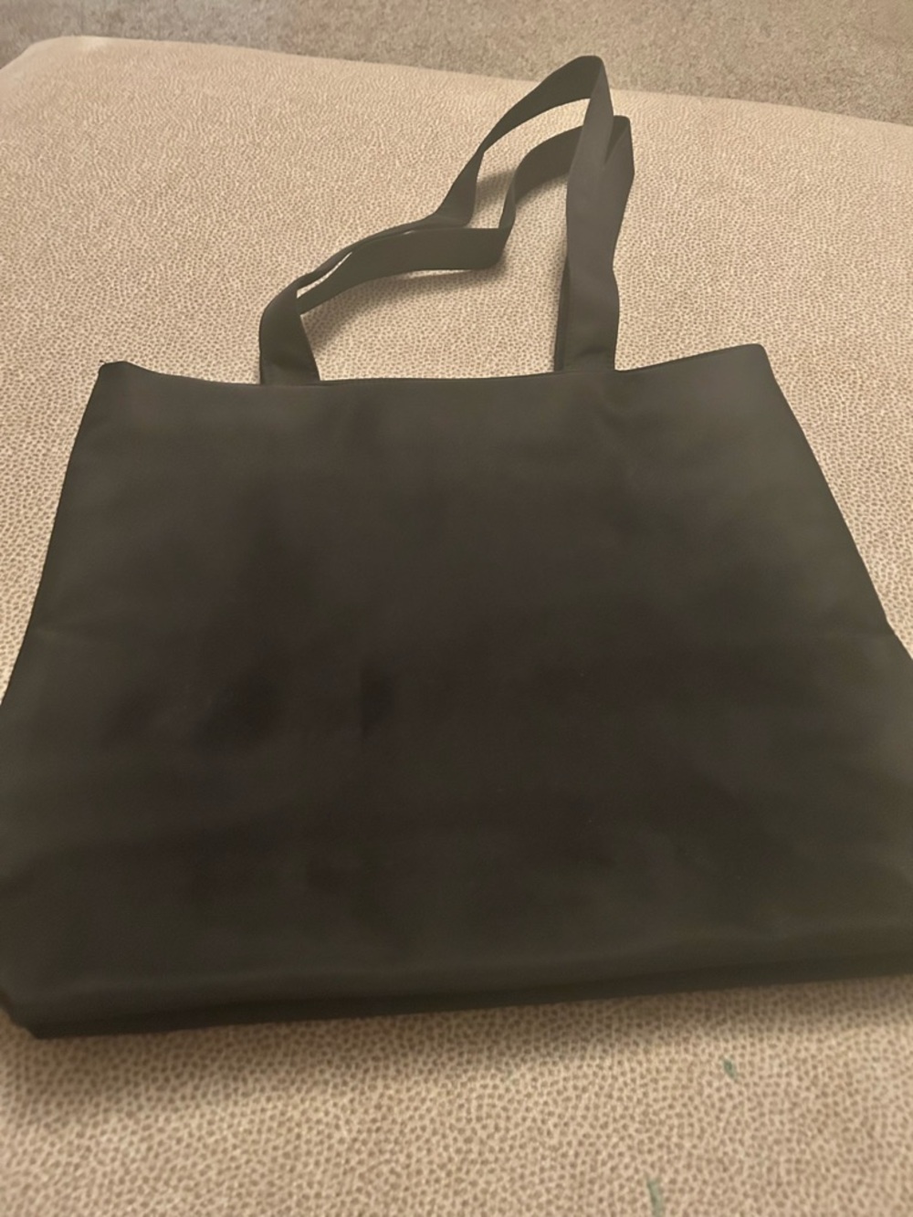 Calvin Klein Black Tote with Silver Logo Accent